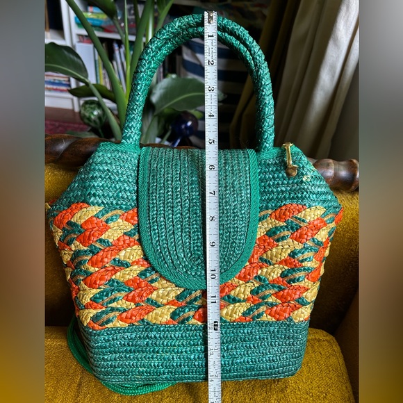 Incredible vintage straw purse - Picture 3 of 14